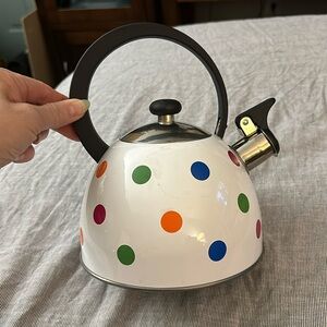 Cuisine select, whistling teapot polkadot design colorful, cute high-quality